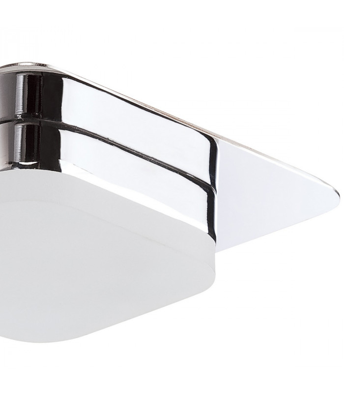 Marcel Recessed Down Light 5W LED Square 3000K IP44 450lm Polished Chrome/Frosted Acrylic Cut Out: 70mm Driver Included-7