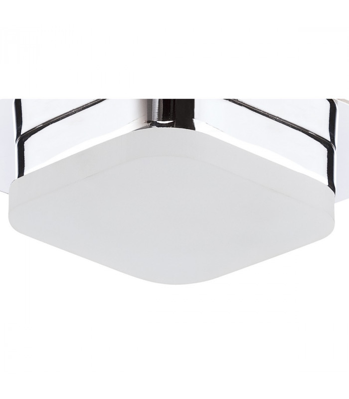 Marcel Recessed Down Light 5W LED Square 3000K IP44 450lm Polished Chrome/Frosted Acrylic Cut Out: 70mm Driver Included-8