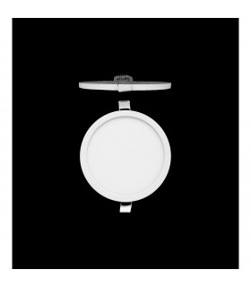 Saona 14.5cm Round LED Recessed Ultra Slim Downlight 12W 4000K 1080lm Matt White/Frosted Acrylic Driver Included-2