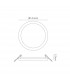 Saona 14.5cm Round LED Recessed Ultra Slim Downlight 12W 4000K 1080lm Matt White/Frosted Acrylic Driver Included-11