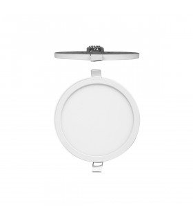 Saona 17.5cm Round LED Recessed Ultra Slim Downlight 18W 3000K 1580lm Matt White/Frosted Acrylic Driver Included-1