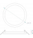 Saona 17.5cm Round LED Recessed Ultra Slim Downlight 18W 3000K 1580lm Matt White/Frosted Acrylic Driver Included-8