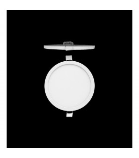 Saona 14.5cm Round LED Recessed Ultra Slim Downlight 12W 3000K 990lm Matt White/Frosted Acrylic Driver Included-2
