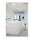 Saona 17.5cm Round LED Recessed Ultra Slim Downlight 18W 4000K 1620lm Matt White/Frosted Acrylic Driver Included-3