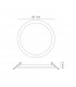 Saona 17.5cm Round LED Recessed Ultra Slim Downlight 18W 4000K 1620lm Matt White/Frosted Acrylic Driver Included-11