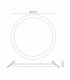 Saona 22.5cm Round LED Recessed Ultra Slim Downlight 24W 4000K 2200lm Matt White/Frosted Acrylic Driver Included-11