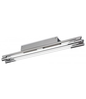 2 Light Flush Light Brushed Steel - 1