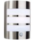 1 Light Steel Outdoor Wall Light Light, PIR Stainless Steel IP44, E27 - 1