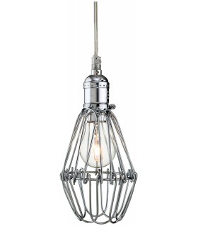 1 Light Ceiling Pendant Chrome, E27 - 1