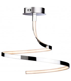 Integrated LED Semi Flush Light Chrome - 1
