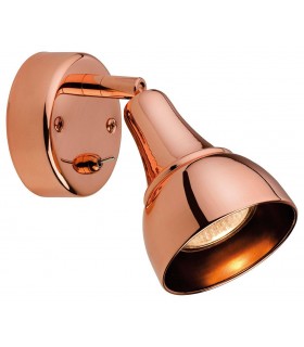 1 Light Single Wall Spotlight (Switched) Copper, GU10 - 1