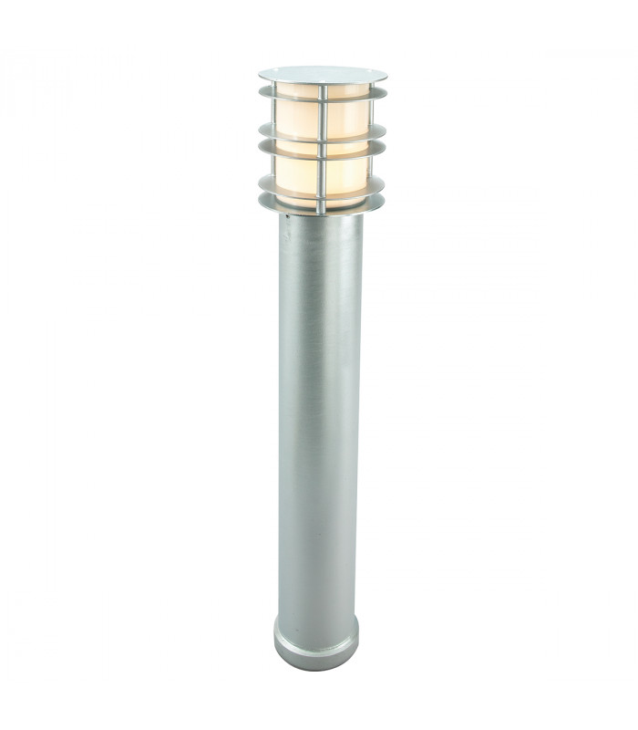 Stockholm Outdoor Large Bollard Galvanised E27-1