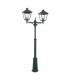 Turin Grande 2 Light Twin Outdoor Post Lantern Black IP54 E27-1