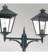 Turin Grande 2 Light Twin Outdoor Post Lantern Black IP54 E27-3