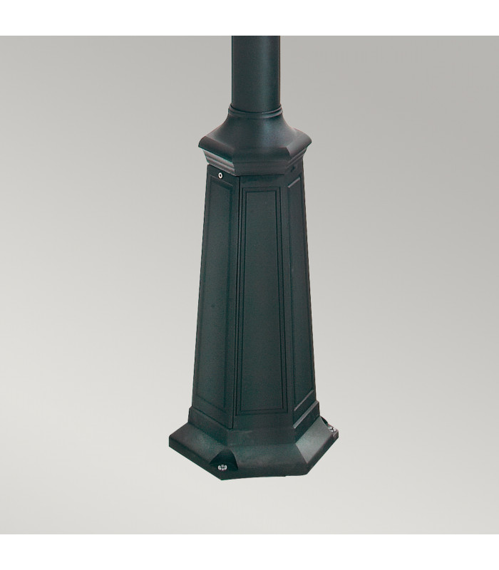 Turin Grande 2 Light Twin Outdoor Post Lantern Black IP54 E27-5