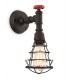 1 Light Indoor Wall Light Rustic Black, E27 - 1