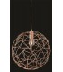 1 Light Spherical Wire Ceiling Pendant Copper, E27 - 1
