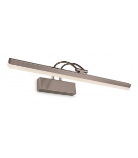 LED 1 Light Picture Wall Light - 11w Brushed Steel - 1