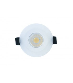 LED Low Profile IP65 Fire Rated Downlight Recessed Spotlight 6W 4000K 440lm Dimmable Matt White IP65 - 2