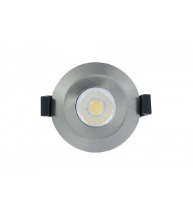 LED IP65 Fire Rated Downlight Recessed Spotlight 10W 4000K 850lm Dimmable bezel Satin Nickel IP65 - 2