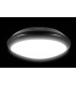 LED Flush Ceiling Light Bulkhead 24W 4000K 2500lm IK10 Matt Black IP66 - 3