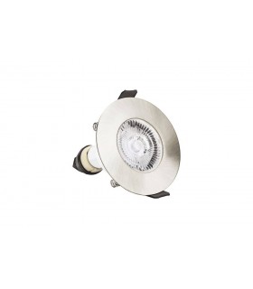 LED Fire Rated Downlight Recessed Satin Nickel GU10 Holder Satin Nickel IP65 - 1