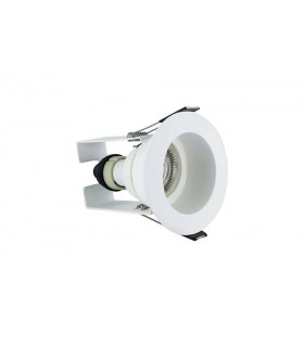 LED Fire Rated Downlight Recessed White Insulation Guard / GU10 Holder White IP65 - 2
