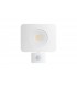 LED Floodlight 50W 3000K 4500lm PIR Sensor / Override Matt White IP64 - 2