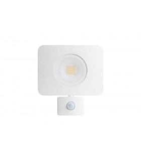 LED Floodlight 50W 3000K 4500lm PIR Sensor / Override Matt White IP64 - 2