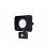 LED Floodlight 30W 3000K 2700lm PIR Sensor / Override Matt Black IP64 - 1