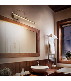 Bow  LED Large Picture Wall Light Satin gold - 1