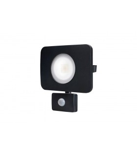 LED Floodlight 50W 3000K 4500lm PIR Sensor / Override Matt Black IP64 - 1