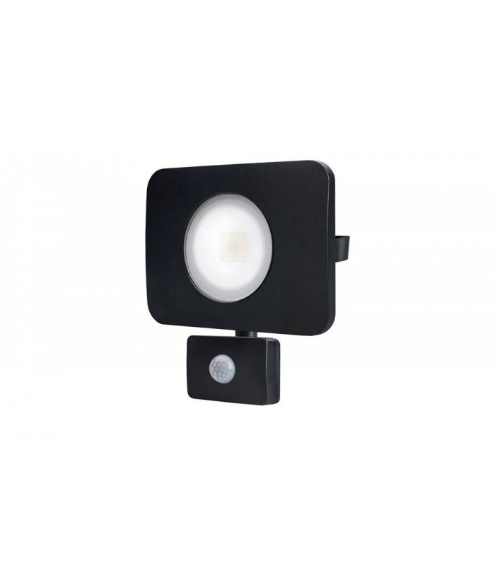 LED Floodlight 50W 3000K 4500lm PIR Sensor / Override Matt Black IP64 - 1