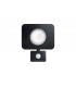LED Floodlight 50W 3000K 4500lm PIR Sensor / Override Matt Black IP64 - 2