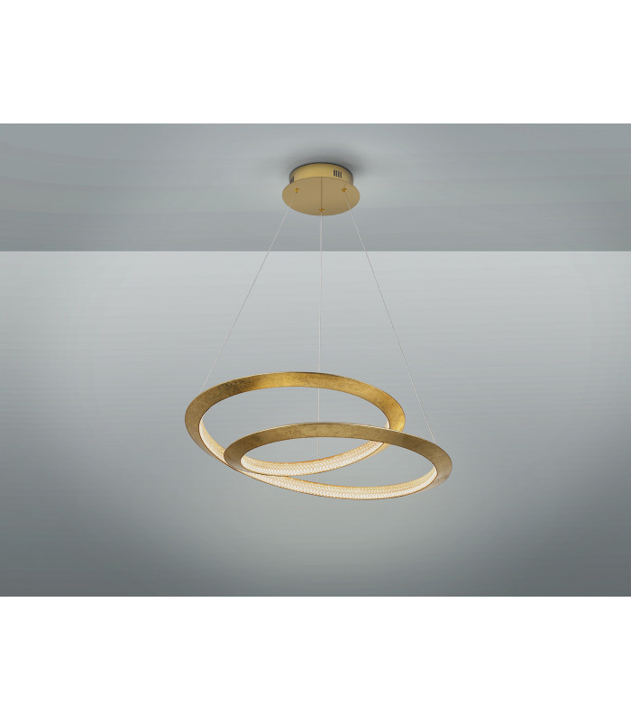 Eternity Integrated LED Pendant Ceiling Light Gold 3000K-4
