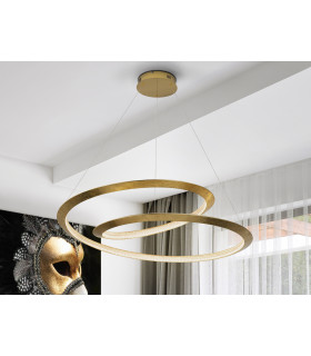 Eternity Integrated LED Pendant Ceiling Light Gold 3000K-1