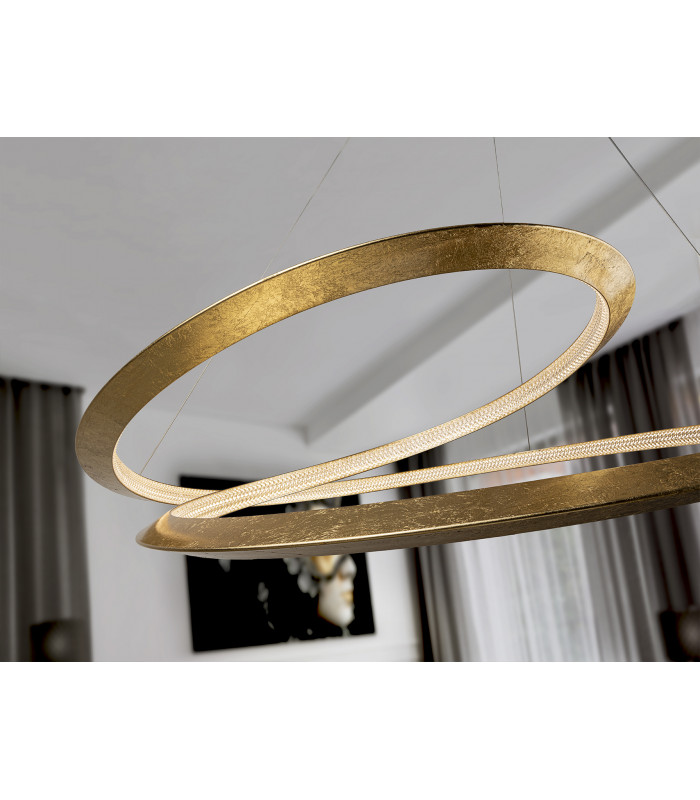 Eternity Integrated LED Pendant Ceiling Light Gold 3000K-3