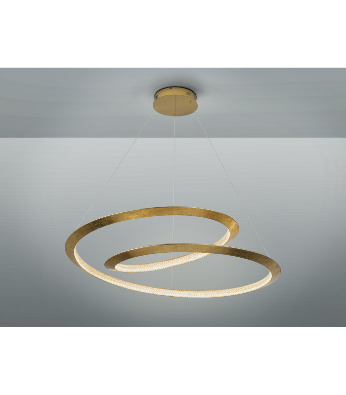 Eternity Integrated LED Pendant Ceiling Light Gold Dimmable 3000K Remote Control-4