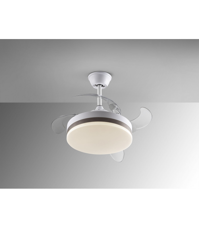 Vento Mini Ceiling Fan Matt White And Bronze 3000-6000K Remote Control-5