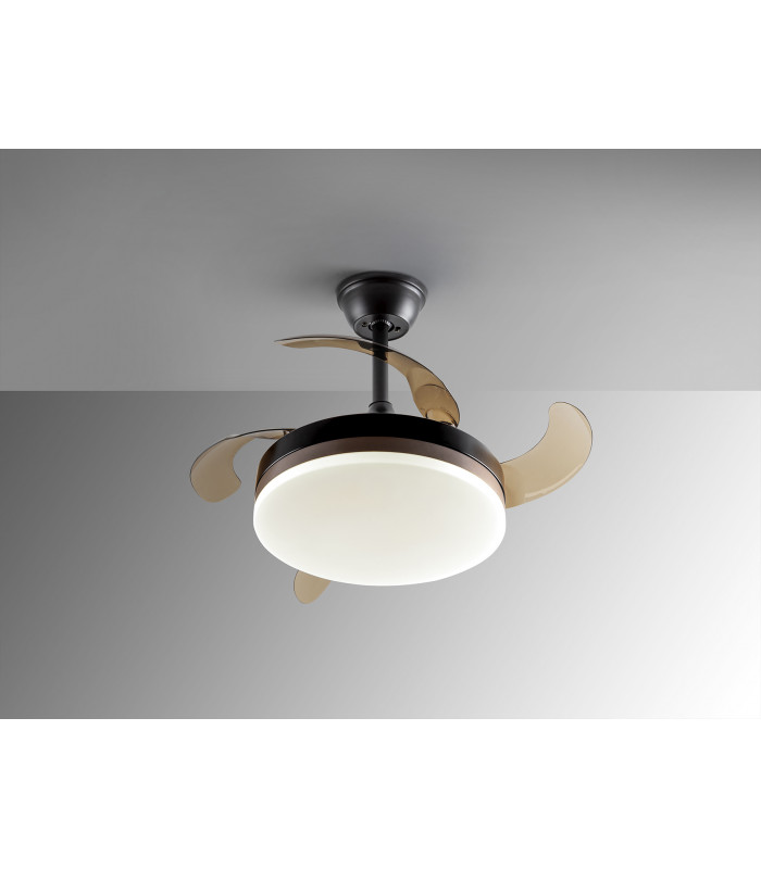 Vento Mini Ceiling Fan Matt Black And Bronze 3000-6000K Remote Control-5