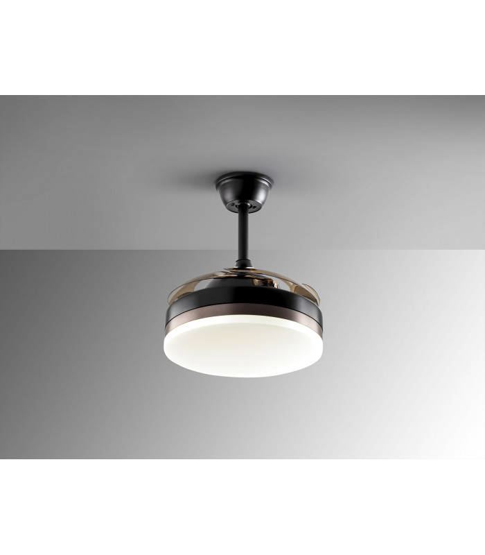 Vento Mini Ceiling Fan Matt Black And Bronze 3000-6000K Remote Control-6