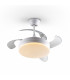 Vento Mini Ceiling Fan Matt White 3000-6000K Remote Control-1