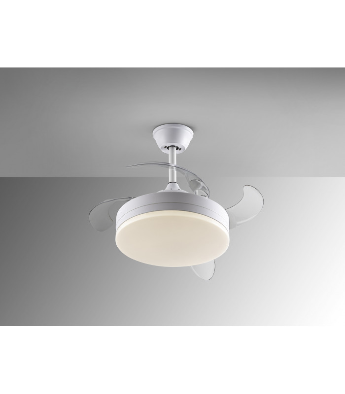 Vento Mini Ceiling Fan Matt White 3000-6000K Remote Control-5
