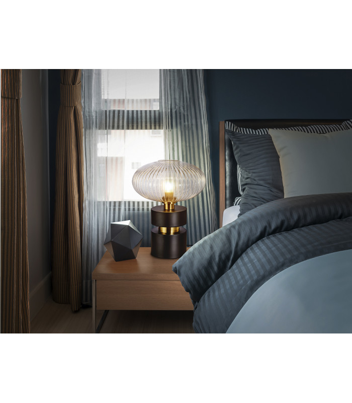 Norma Globe Table Lamp Black E27-2