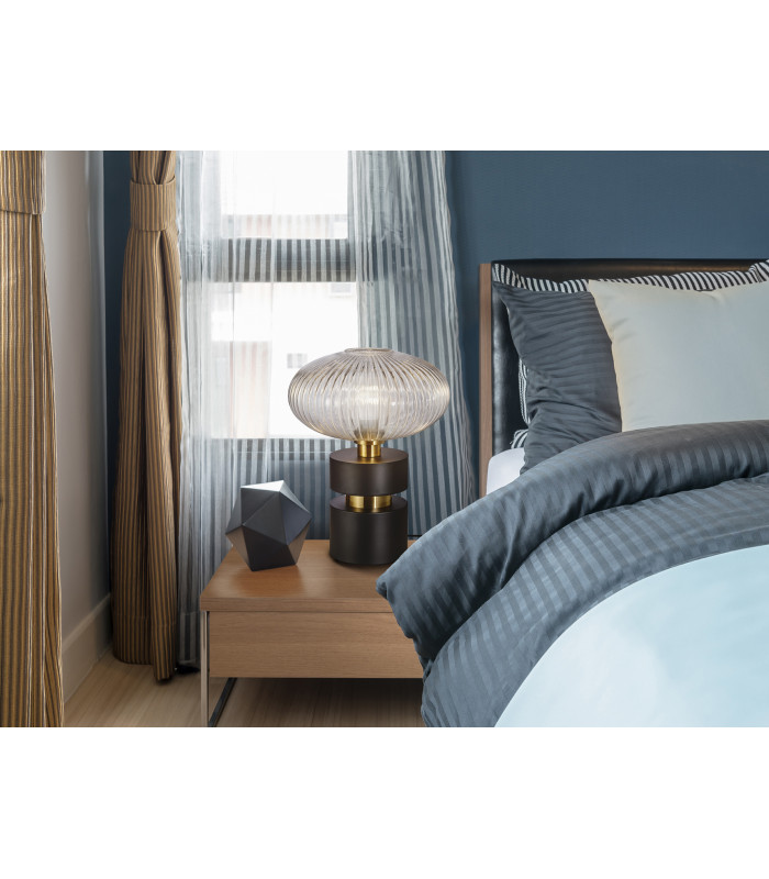 Norma Globe Table Lamp Black E27-3
