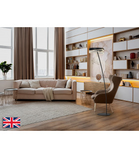 Selene LED Integrated Floor Lamp Matt Black 3000K-2