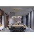 Velas Bar Pendant Ceiling Light Matt Gold 3000K-2