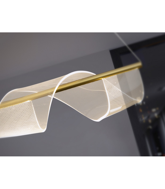 Velas Bar Pendant Ceiling Light Matt Gold 3000K-3