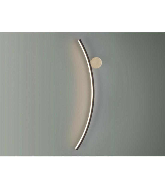 Smile Integrated LED Wall Lamp Matt Black 3000K-7