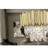 Tiara Glass Floor Lamp 3 Light Chrome G9-4